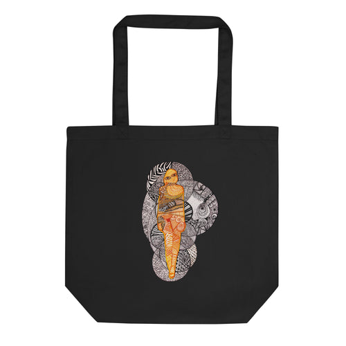 Tragetasche aus Stoff mit Illustration „Figure 01“