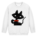 Kinder-Sweatshirt – Schwarze Katze Illustration