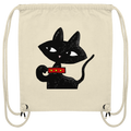 Schwarze Katze - Organic Gym-Bag