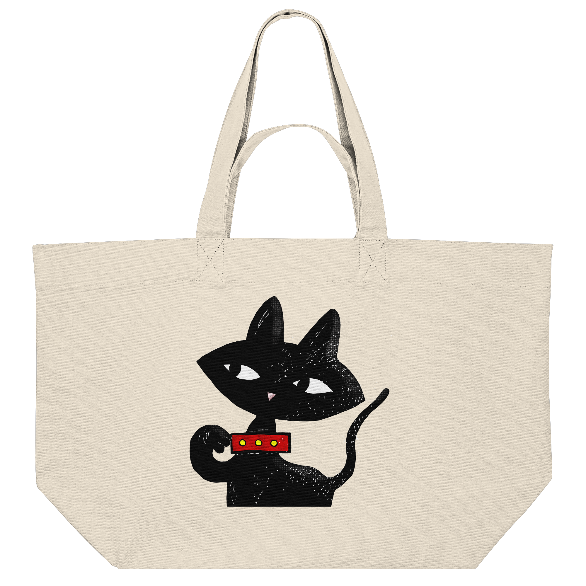 Schwarze Katze - Organic Shopping-Bag