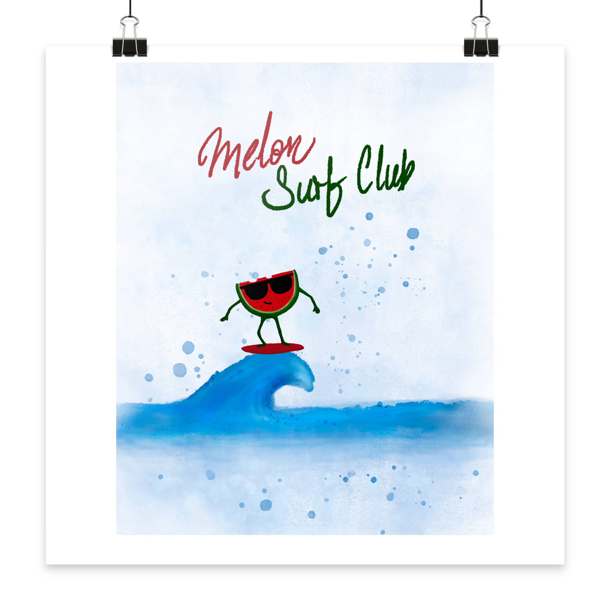 Melon Surf Club - Poster 20x20