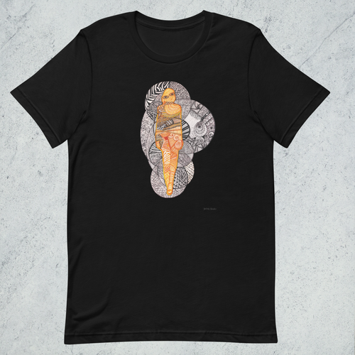 solar figure graphic art t shirt artistic illustration design jupek studio