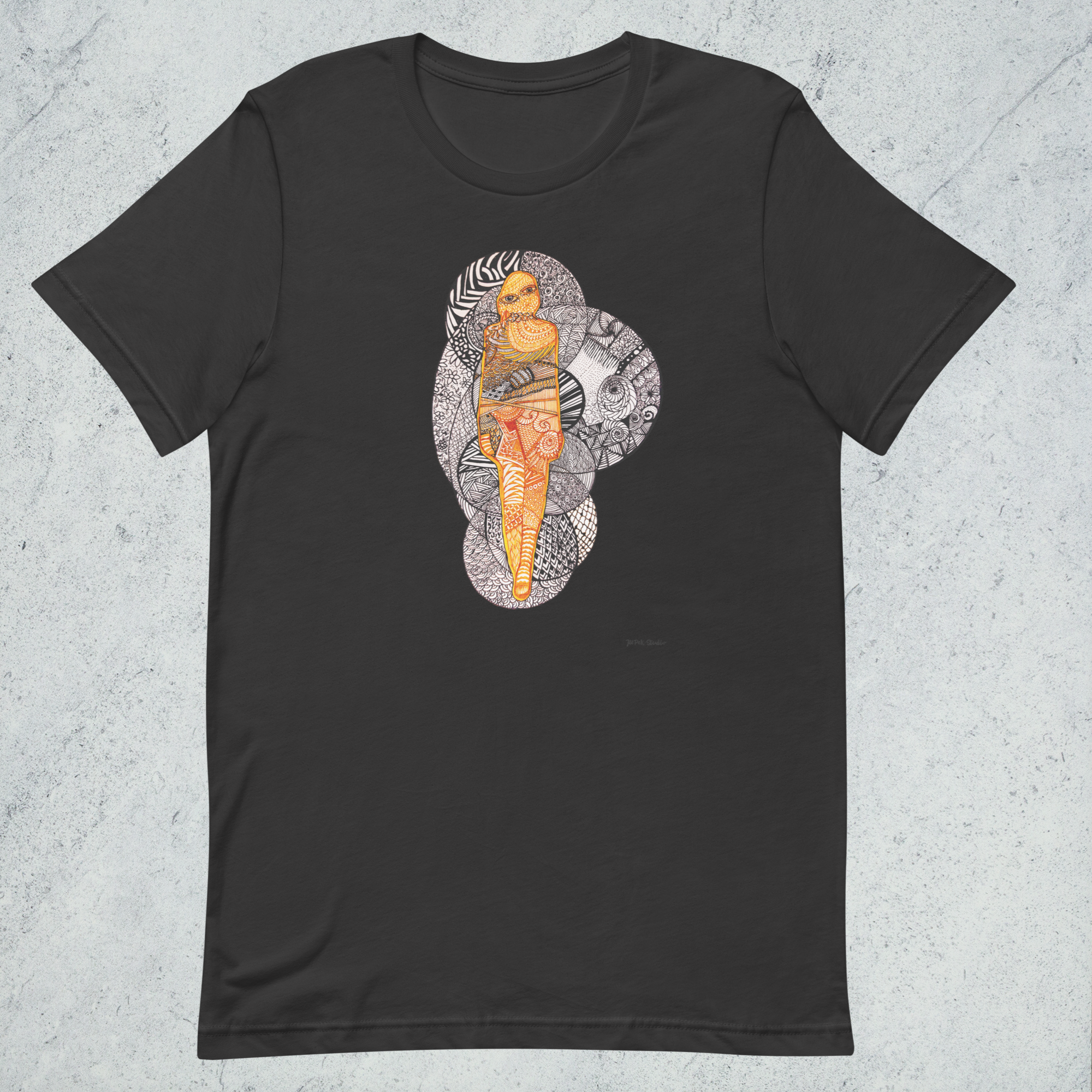 graphic illustration t shirt artistic figure design minimalist art shirt jupek studio