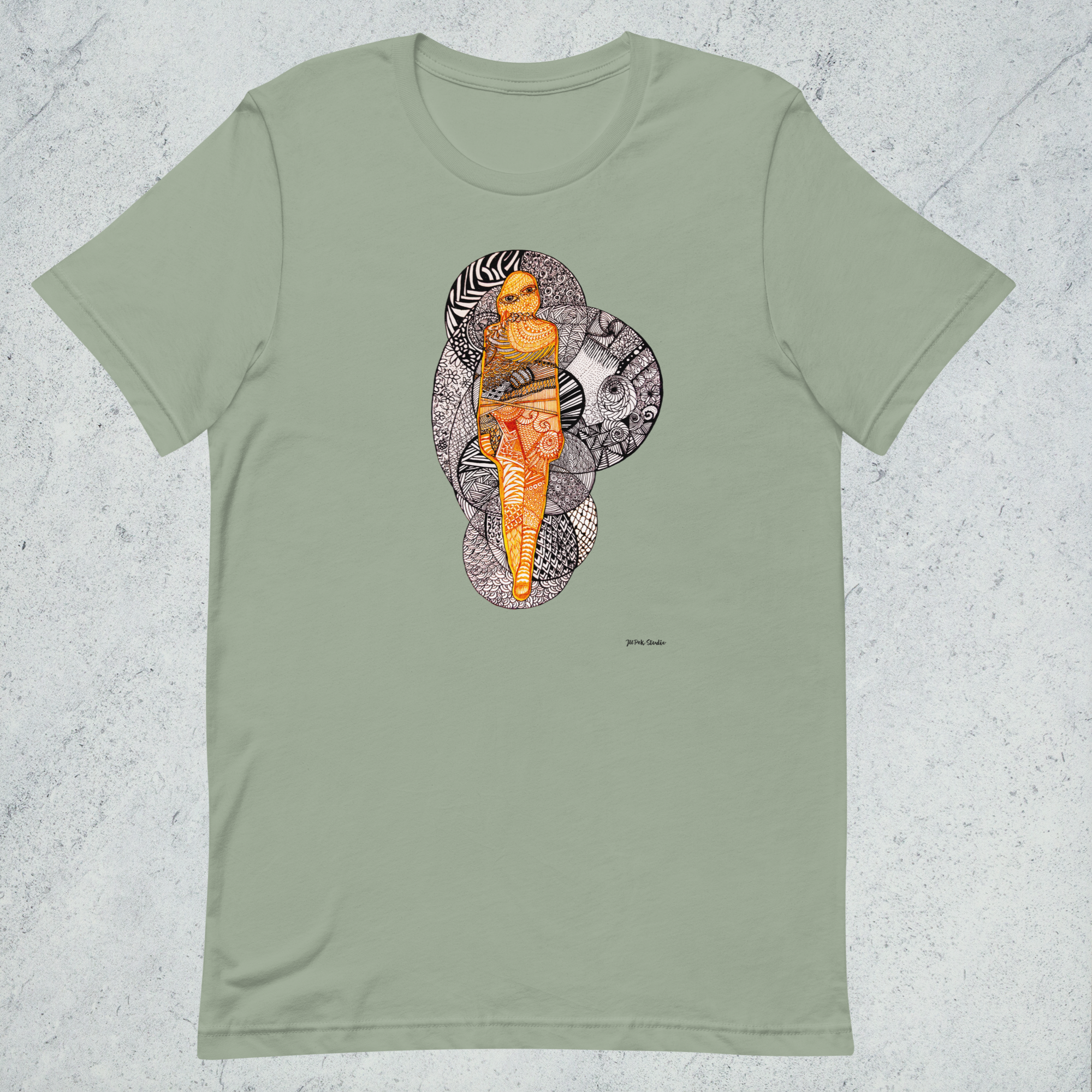 graphic illustration t shirt artistic figure design minimalist art shirt jupek studio
