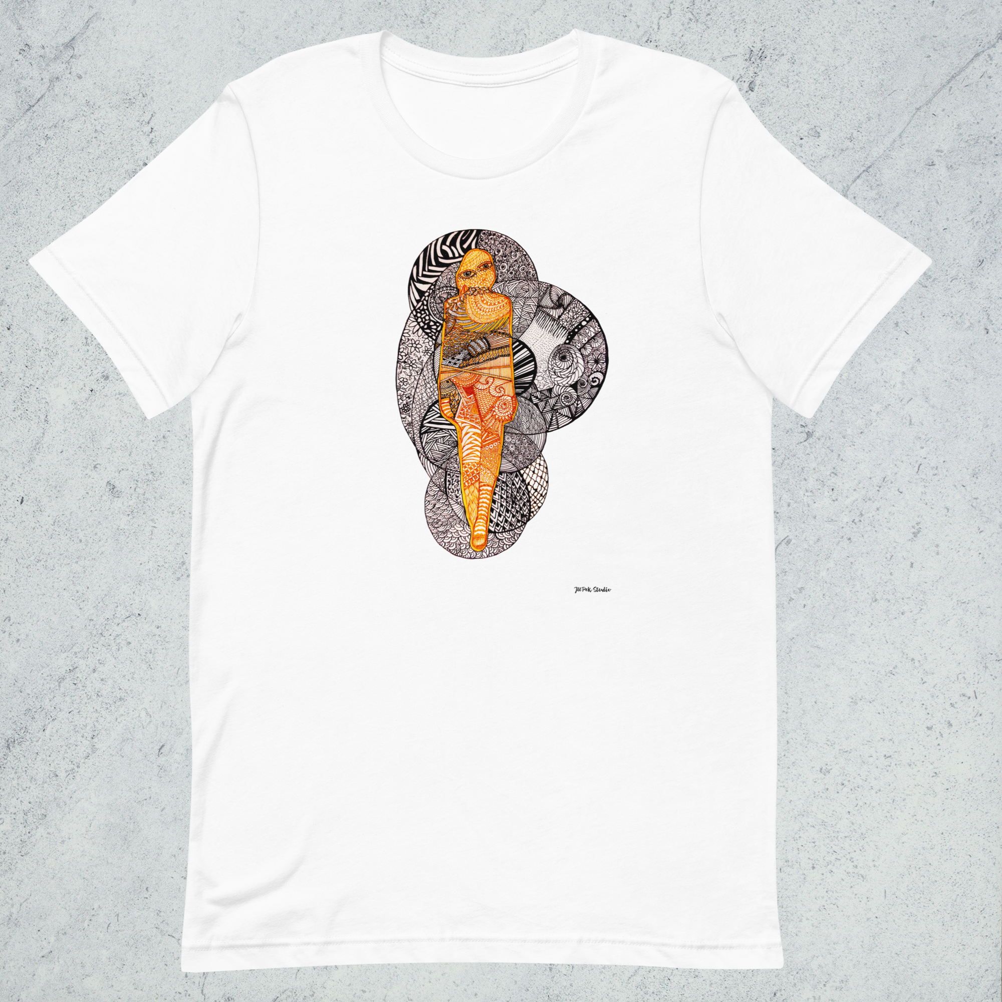 graphic illustration t shirt artistic figure design minimalist art shirt jupek studio